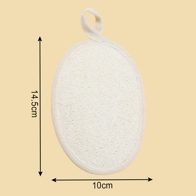 Luffa Bath Brush-14.5 ‰ 10cm-rope model-white-1 piece