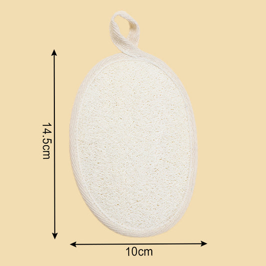 Luffa Bath Brush-14.5 ‰ 10cm-rope model-white-1 piece