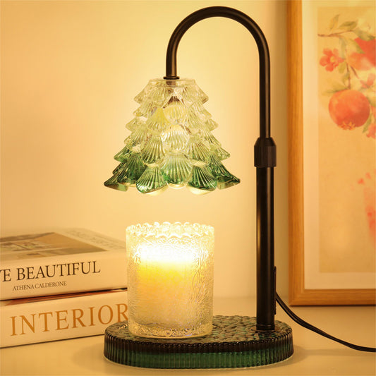 Lampe chauffe-bougie avec minuterie et variateur, réglable pour bougies en pot, décoration d'intérieur