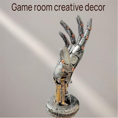 Support Manette & Casque Main Mécanique - Déco Gamer