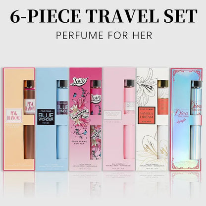 Coffret 6 Eaux de Parfum Femme - Voyage Longue Tenue