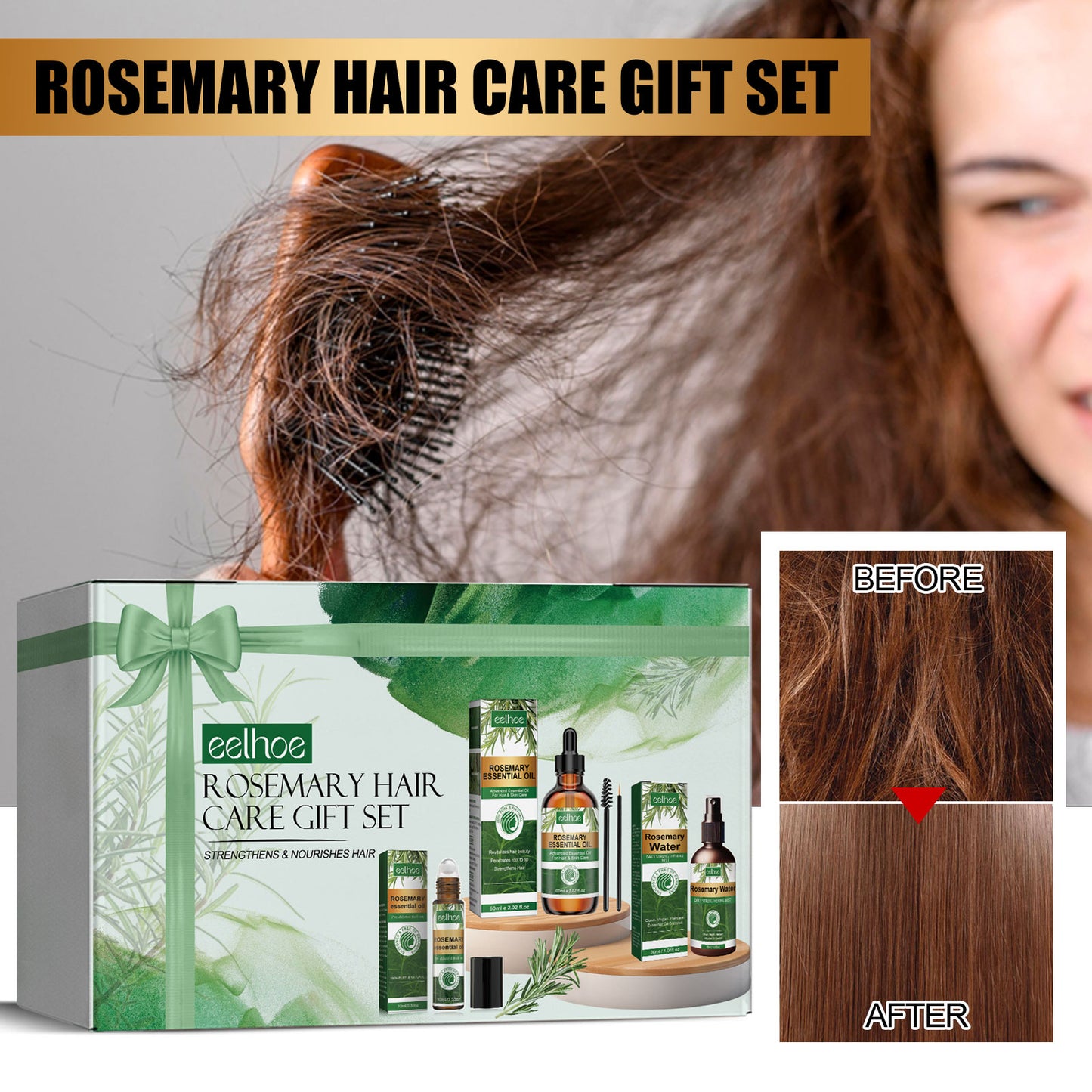 Coffret Soin Capillaire au Romarin - 3 Boîtes