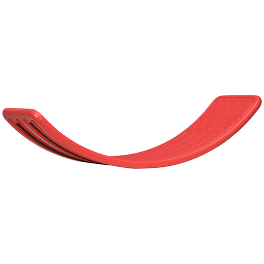 ZONEKIZ Balance Board Kids Wobble Board, Stepping Stone, Montessori-Inspired Toy For Children, Nursery Toy, For Ages 3-6 Years, 82 X 27.5 X 19.5cm - Red