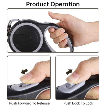Retractable Dog Leash (5m/8m, 50kg capacity) – Adjustable, durable, for small/big dogs (walking, hiking)