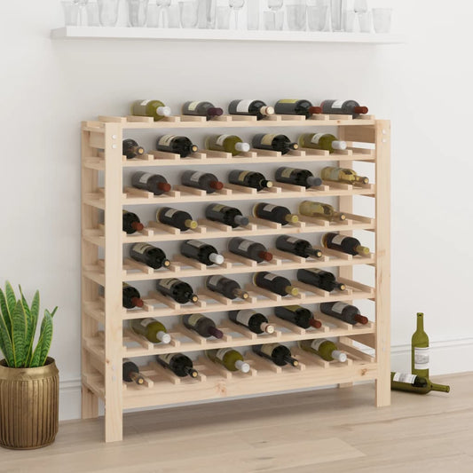 Wine Rack 109.5x30x107.5 cm Solid Pine Wood   Wine Rack