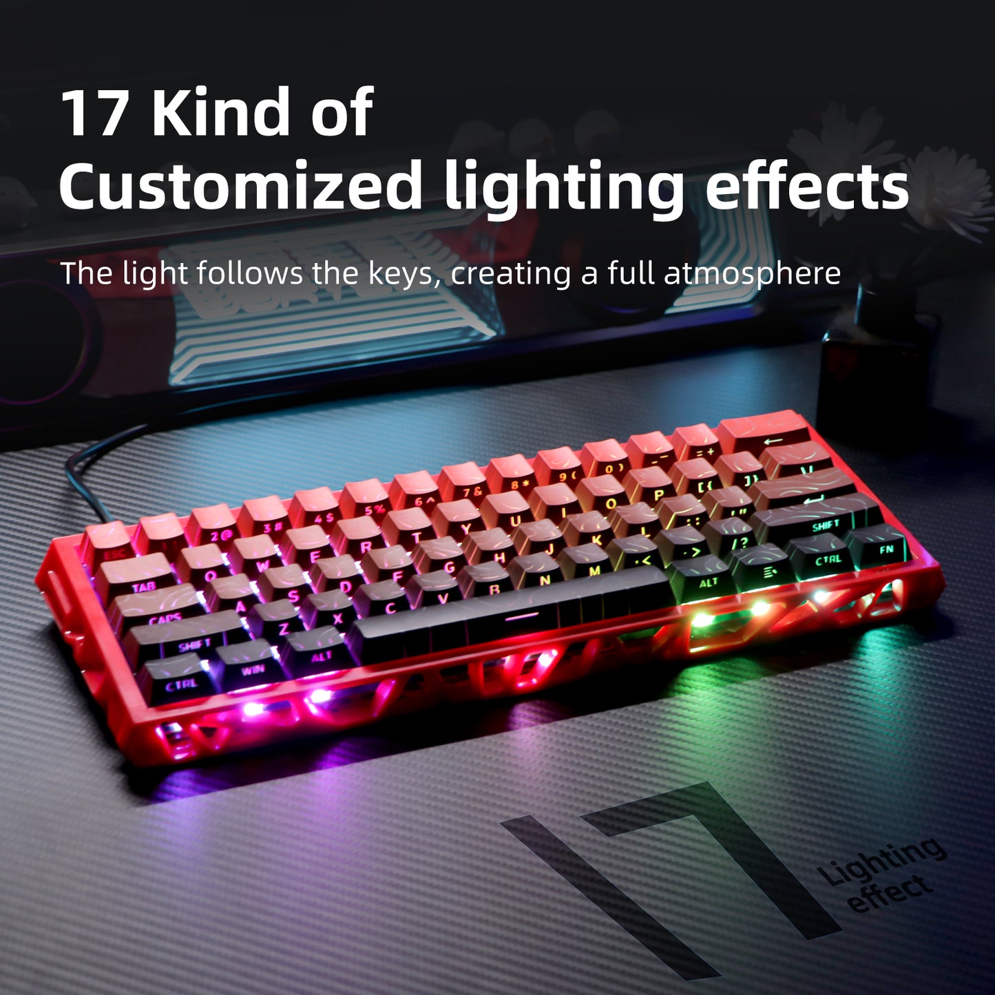 NJ61 Hollow Single-Mode Mechanical Keyboard