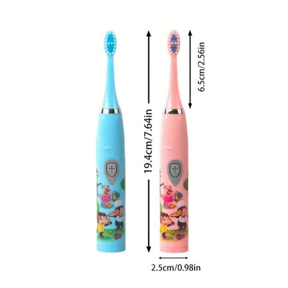 Children Sonic Electric Toothbrush IPX6 Waterproof Colorful Cartoon For Kid Use