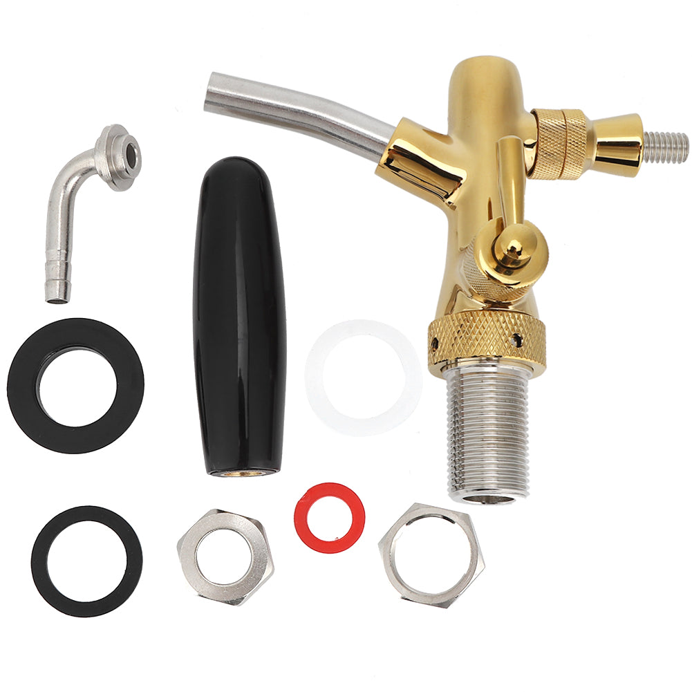 G5/8 Thread Adjustable Beer Tap Faucet Brass Stainless Steel Equipment For Home Bar Restaurants