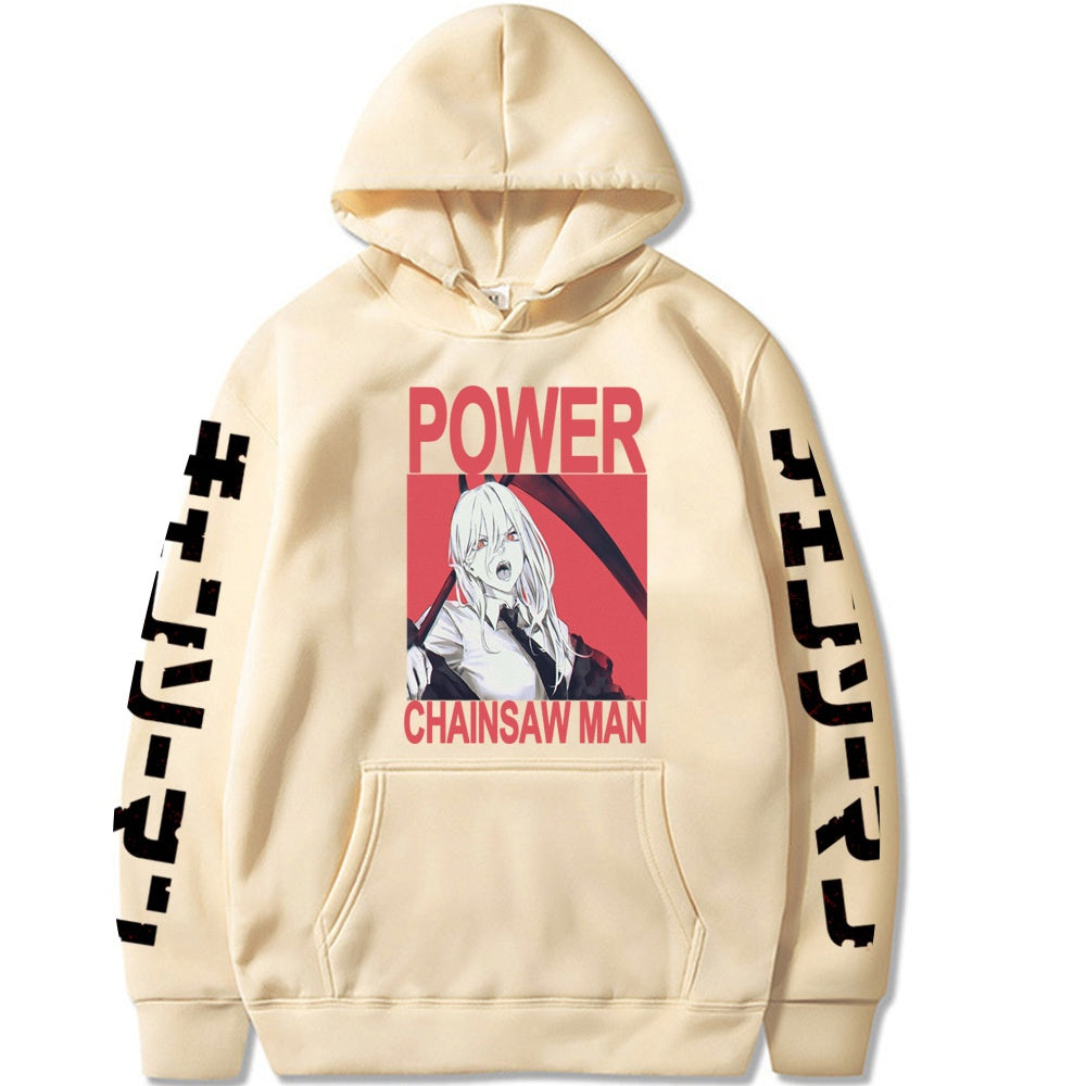 Chainsaw Man Printed Hooded Sweatshirt