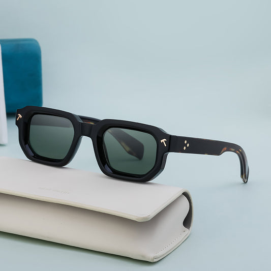 Fashionable Square-frame Sunglasses For Mensun Protection For Driving