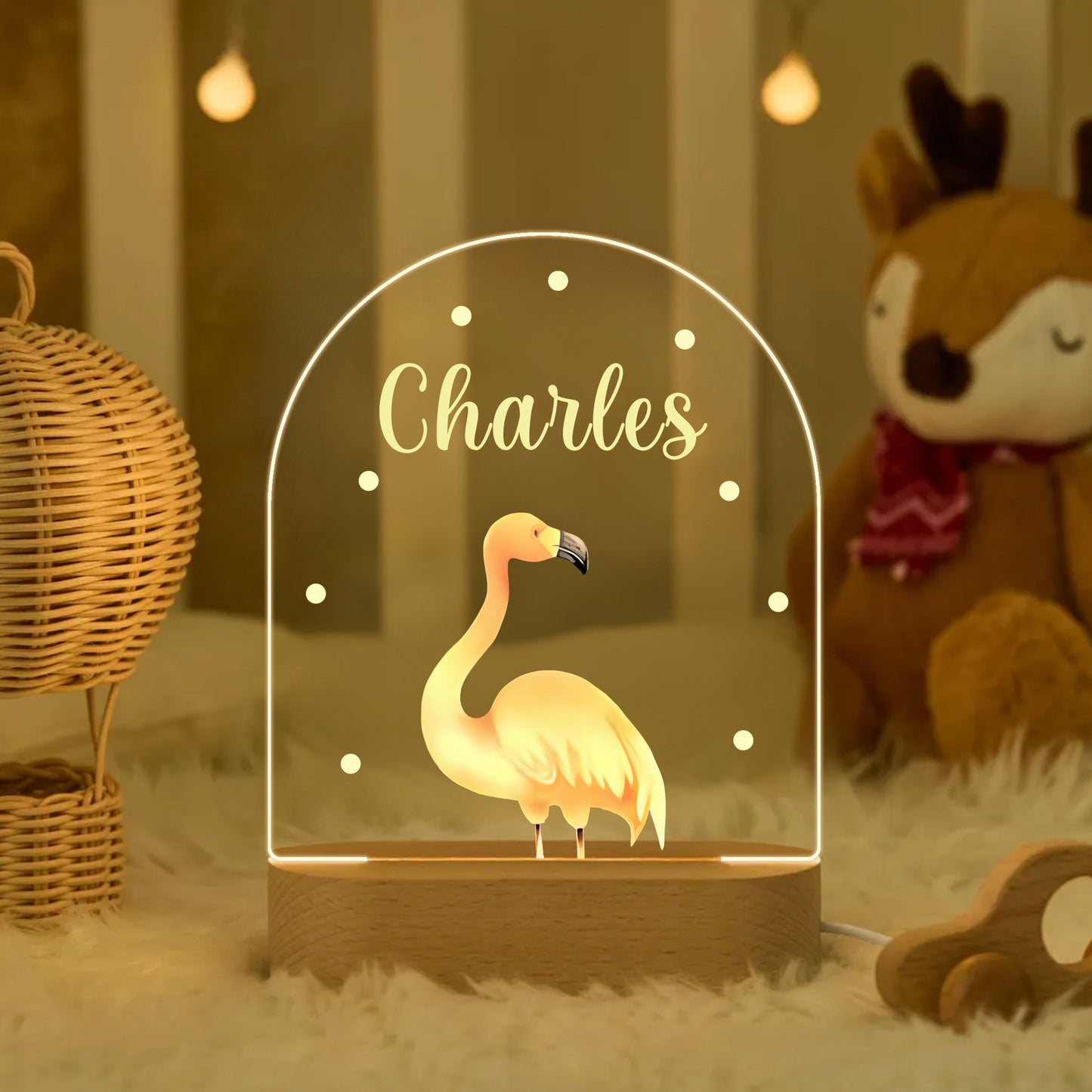 Veilleuse LED personnalisée décorative pour chambre d'enfant