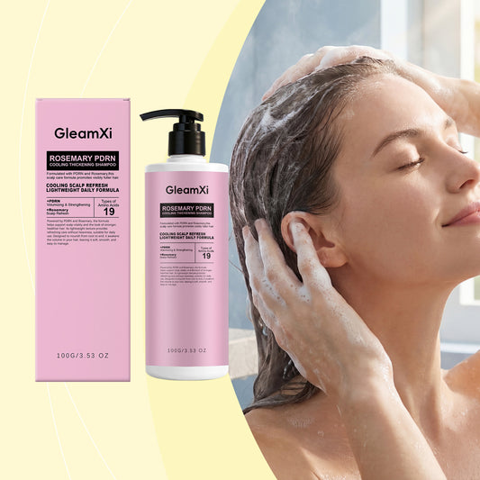 Gleamxi Rosemary Refreshing Shampoo, Gentle Cleansing, Soothes Scalp, Smooth & Shiny Volumizing Hair