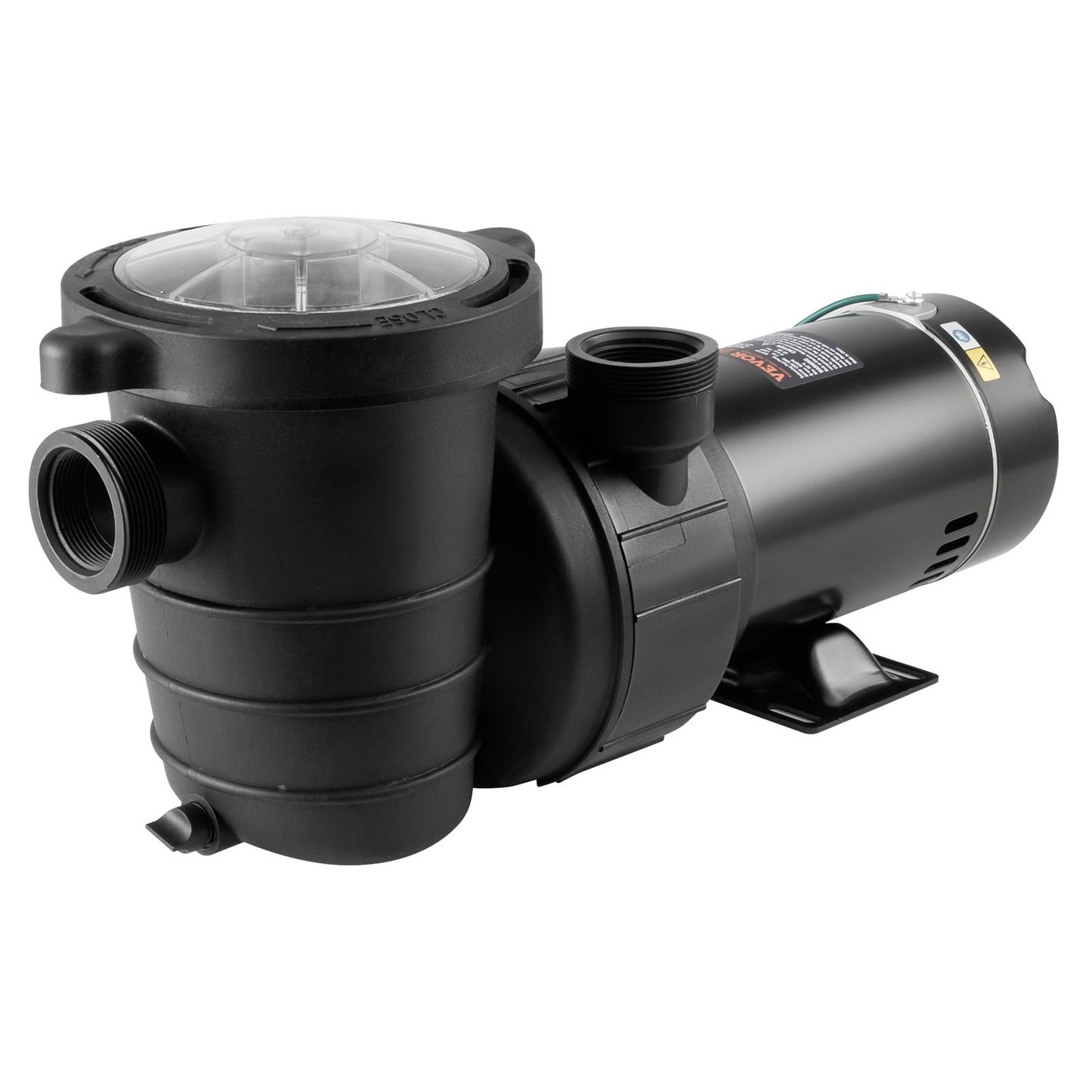 Above Ground Pool Pump, 1HP, 80 GPM Max. Flow Single Speed Swimming Pool Pump, 120V 3450 RPM 36 Ft Max. Head Lift Pool Pump With Filter Basket, For Above Ground Pools Hot Tubs Spas