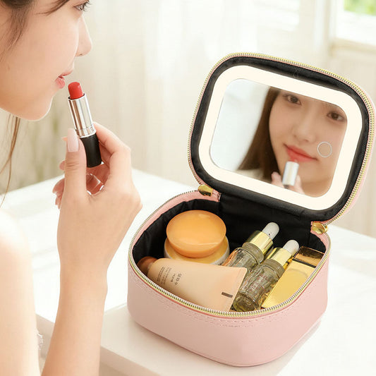Trousse à Maquillage avec Miroir LED HD