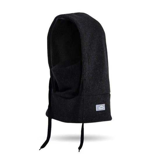 Kids Winter Balaclava Hat Fleece Ski Face Mask Snow Hood Neck Warmer Boys Girls--Black