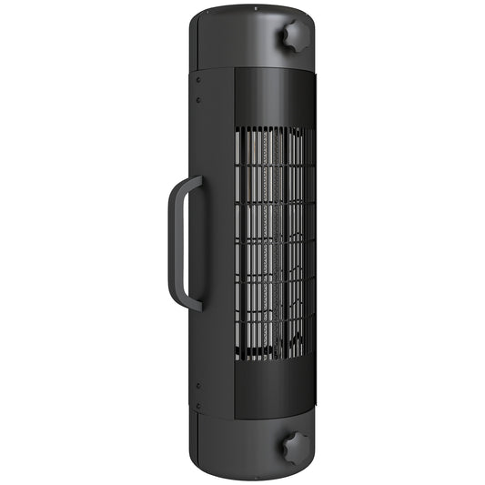 Electric Umbrella Parasol Mounted Patio Heater For 25-70 Mm Poles, 2000 W Outdoor Garden Heater With 2 Heat Setting, 6