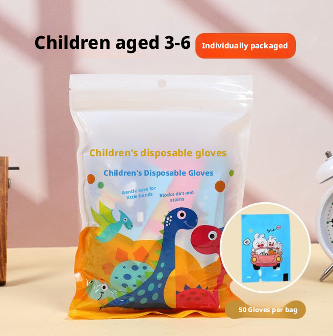 Children's disposable gloves - suitable for children - flip bag - 200 pieces