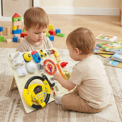 Toddler Sensory Activity Large Size Multifunctional Children Wooden Activity Boa