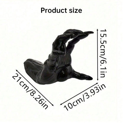 Gothic Halloween Indoor Decor: 12-Pack Bat Sticker Wall Hangings (Spooky Hands & Lit Candles) for Gothic Walls