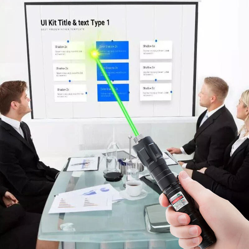 Mini 2-in-1 Portable Green Laser Pointer & LED Training Torch – Interactive Bright Light Pen Toy for Cats and Pets