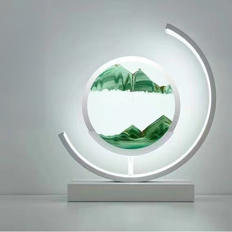 LED Flowing Sand Painting Lamp: Night Light for Home (Gift Option)