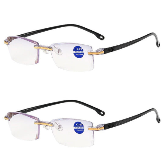 2x Unisex Reading Glasses Men Women Anti Blue Light Reader 1.5