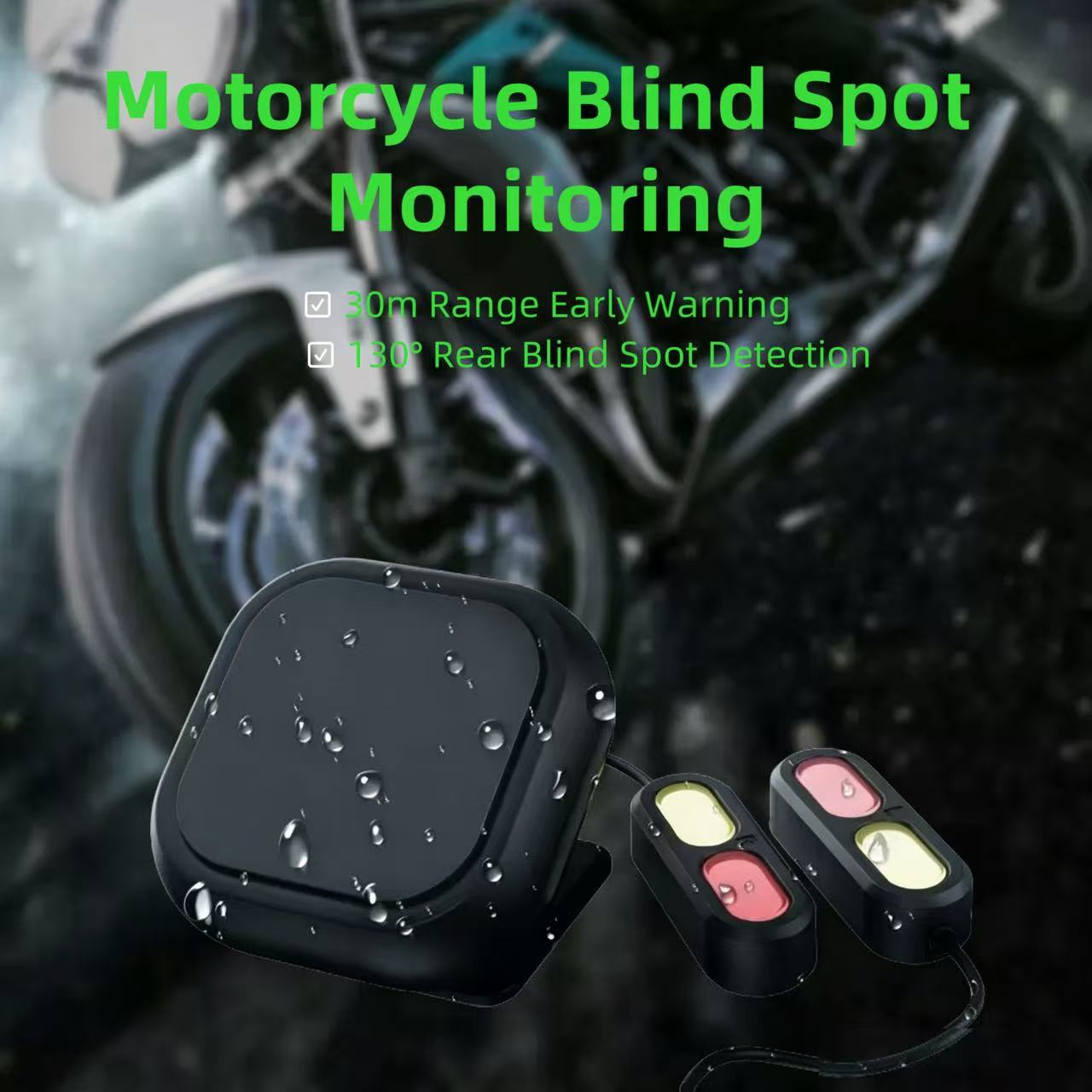 Motorcycle Blind Spot Monitoring 24G Millimeter Wave BSD Pre Alert