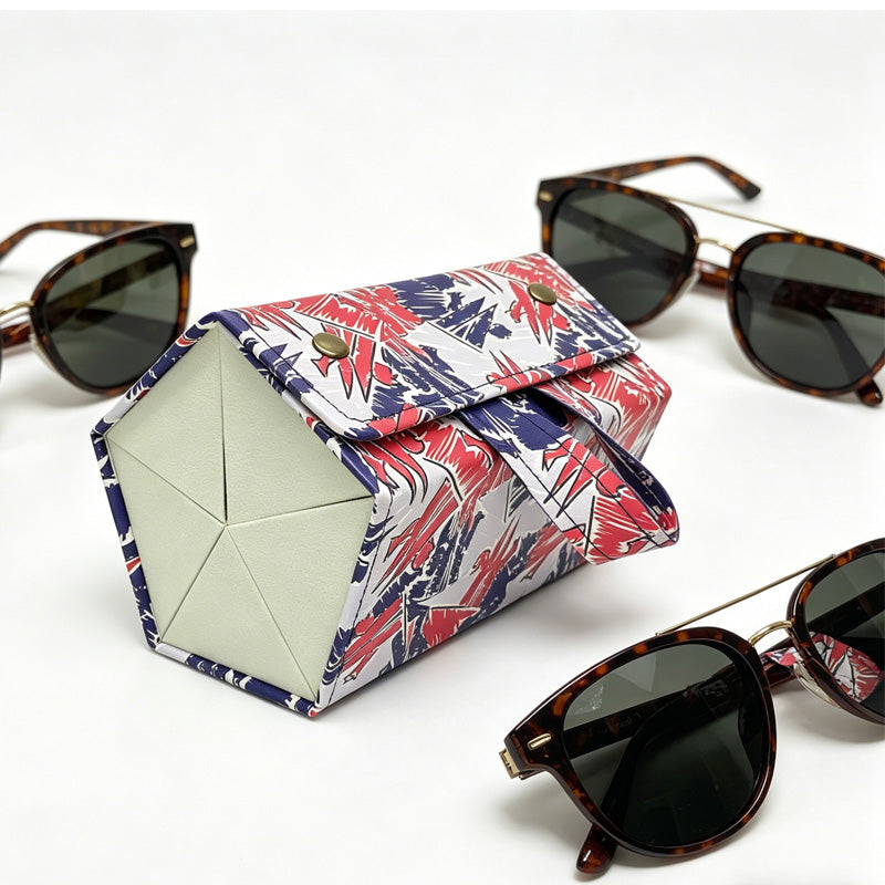 5in1 Sunglasses Travel Case Organizer Hangable, Eyeglasses Foldable Storage Organizer