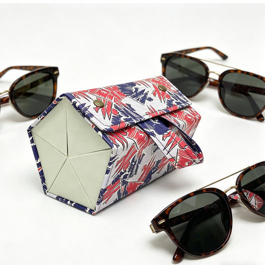 5in1 Sunglasses Travel Case Organizer Hangable, Eyeglasses Foldable Storage Organizer