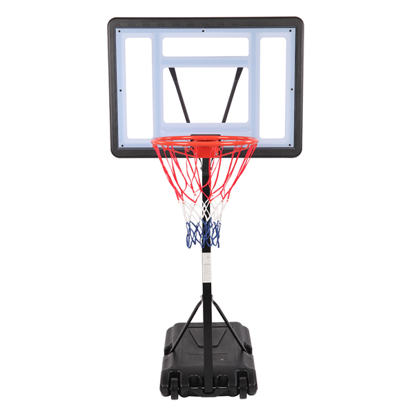 HY-B064S Portable Movable Swimming Pool PVC Transparent Backboard Basketball Stand  Basket Adjustment Height 1.15m-1.35m  Maximum Applicable For 7    Ball