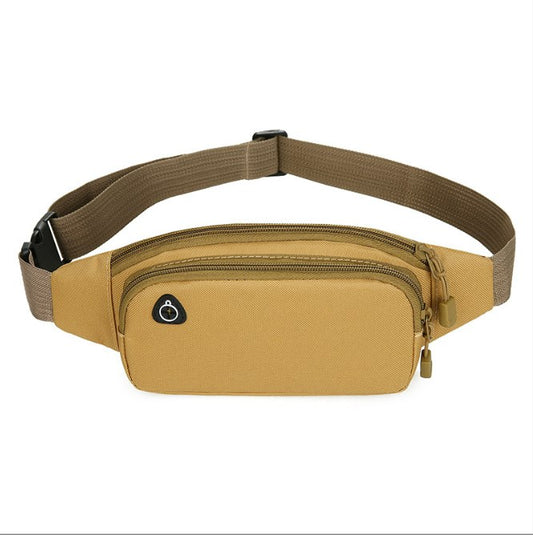 Canvas small waist pack-khaki-1 piece