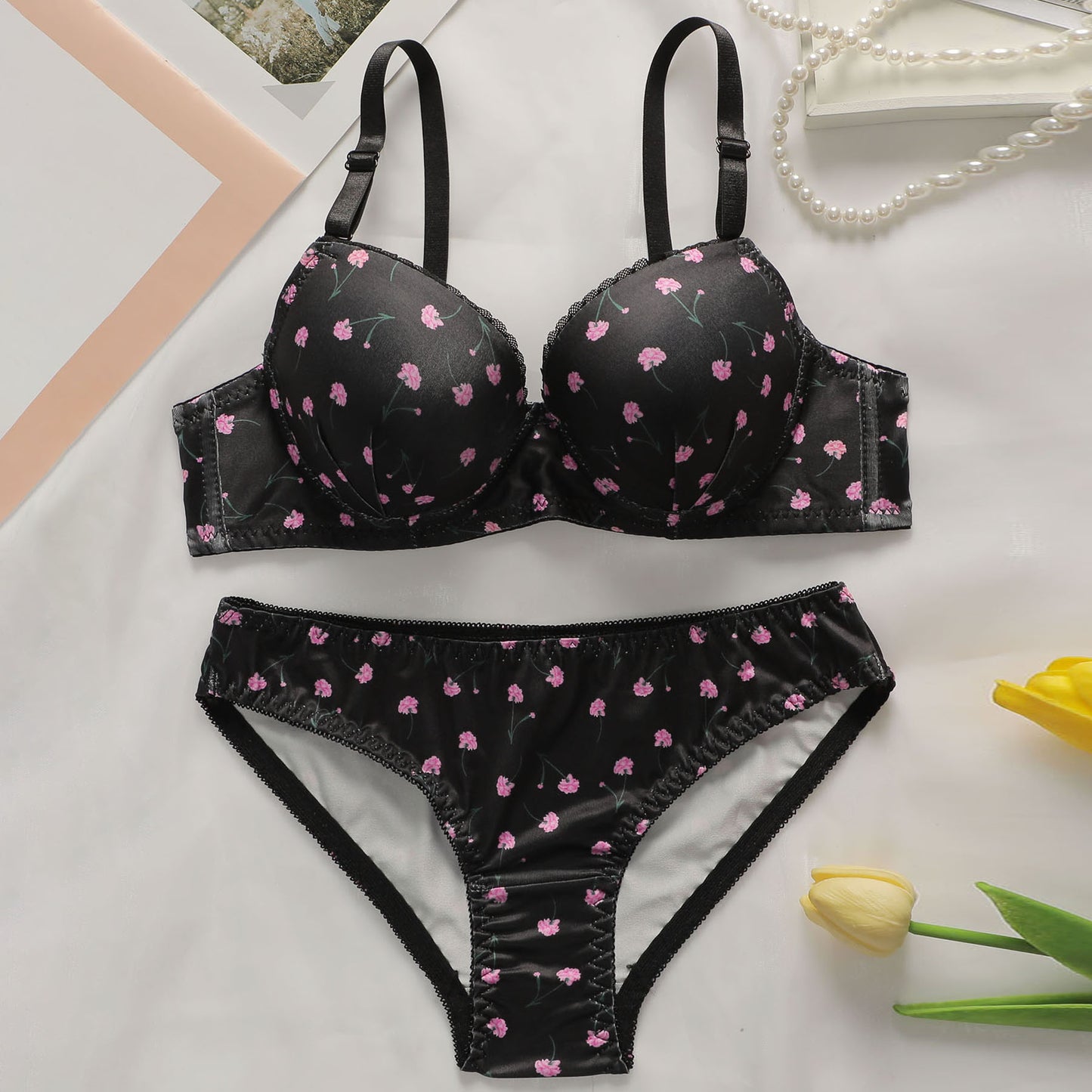 Minimalist Style, Women's Lingerie Set