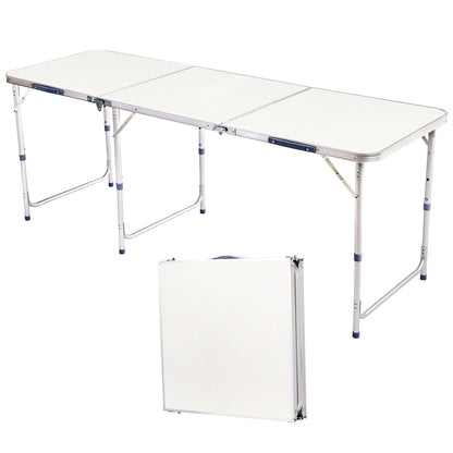6ft 180 - 60cm Aluminum Alloy Folding Table Portable Foldable Desk For Camping P