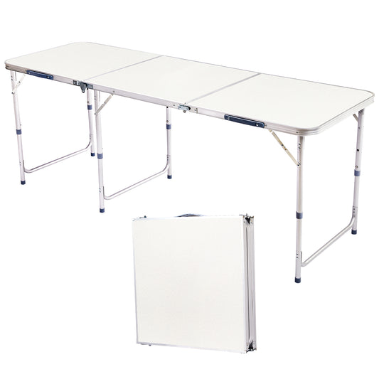 6ft 180 - 60cm Aluminum Alloy Folding Table Portable Foldable Desk For Camping P