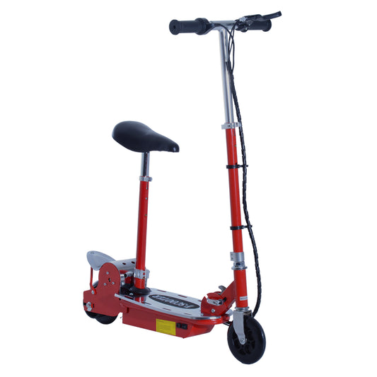 Foldable Electric Scooter For Teens Over 7 Years Old 12V Battery 120W-Red