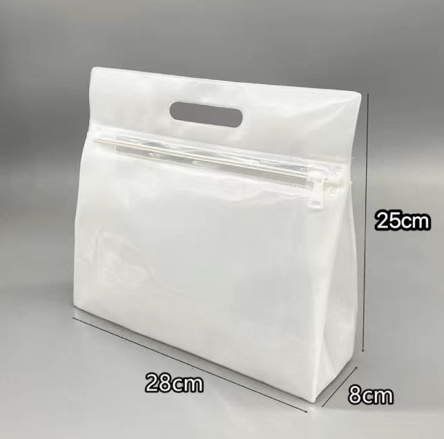 Swimsuit storage bag-milky white translucent-1 piece