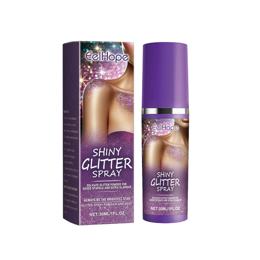 Dazzling Star Glitter Spray Nightclub Party Body Clavicle Arm Skin Starry Sky Glitter Spray