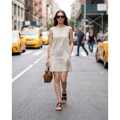 Women's Handmade Full - Grain Sheepskin Espadrille Platform Sandals, Adjustable