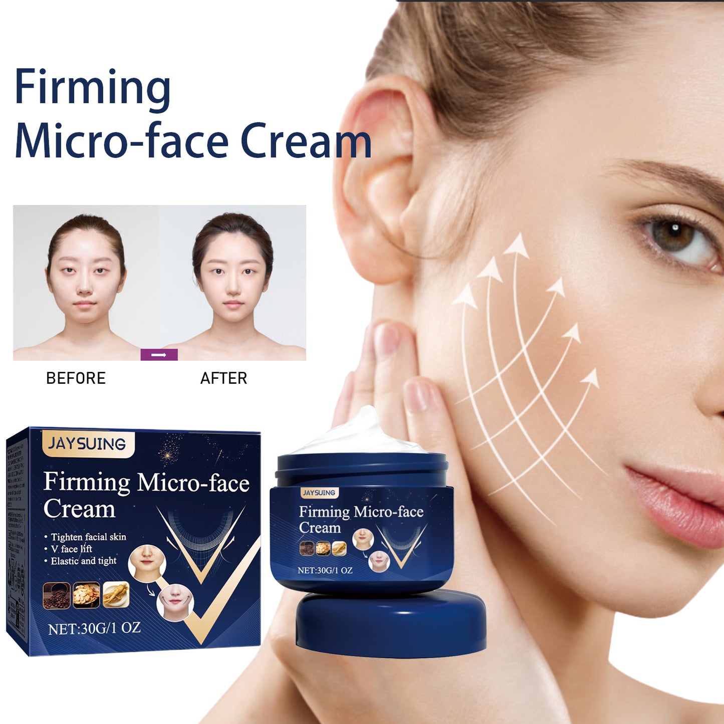 Crème Raffermissante Visage "V-Face" 30g