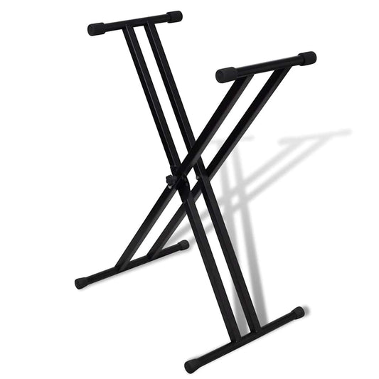 Adjustable Double-Reinforced Keyboard Stand X-Frame