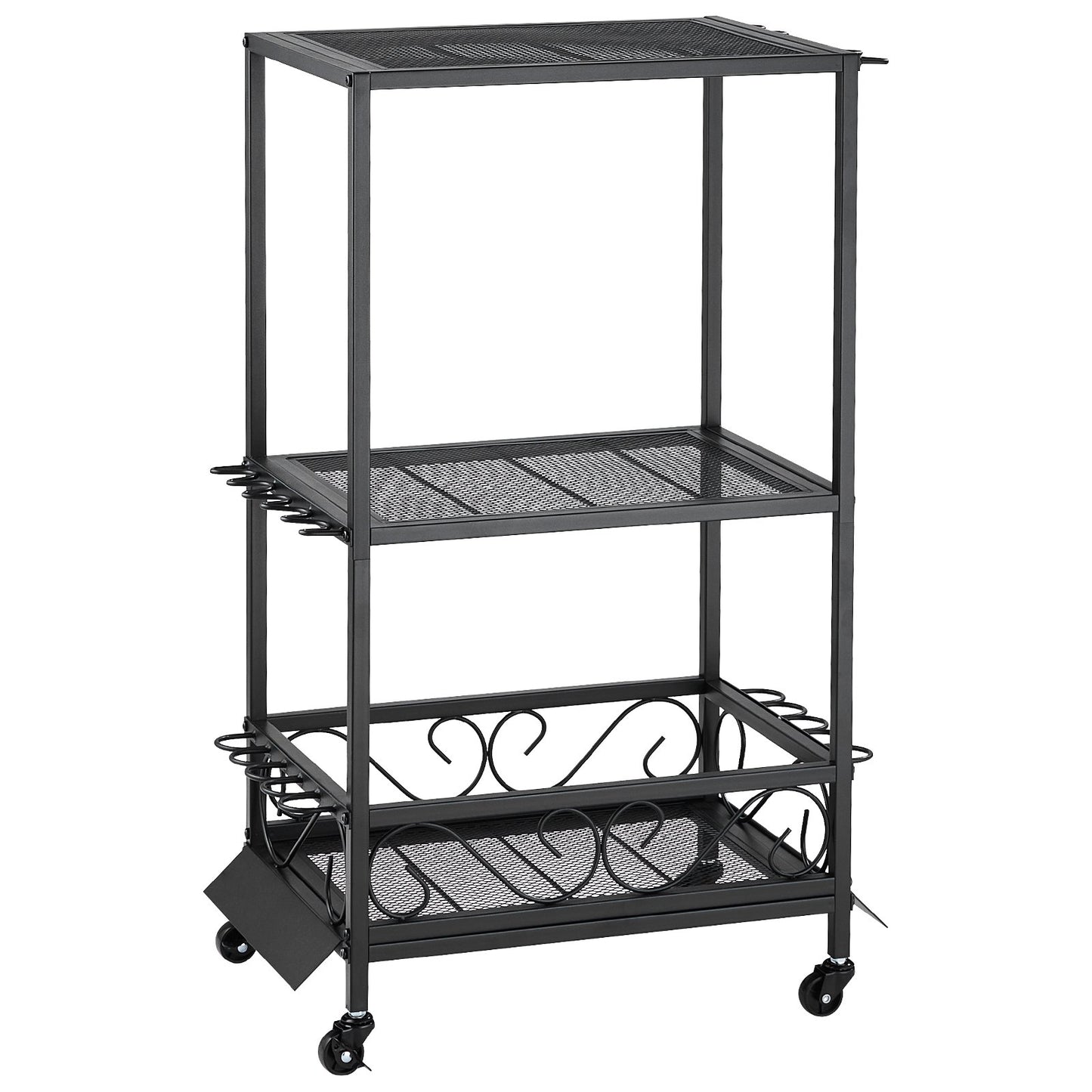 Fishing Rod Holder For 10-Rods, Mobile Fishing Pole Rack Cart With Wheels, Fish Gear Equipment Organizer For Garage Home Indoor Use, For Tackle Box Reel Accessories Storage, Gifts For Men