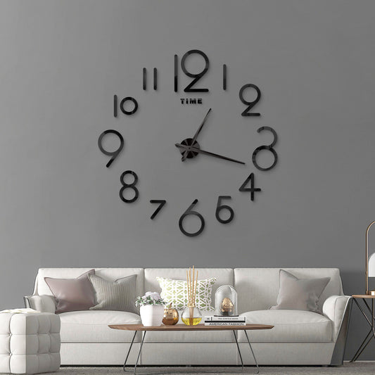 Wall Clock Creative Acrylic Clock Sticken On The Wall