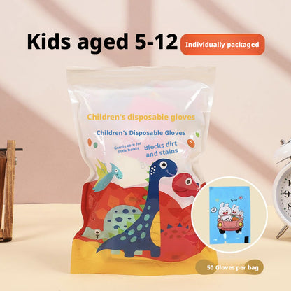 Children's disposable gloves - suitable for children - flip bag - 200 pieces