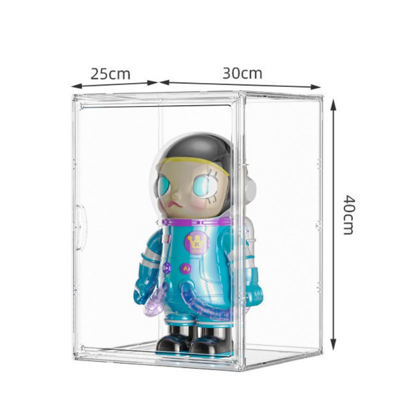 Foldable Magnetic Acrylic Case - Display & Protect Action Figures, Funko Pops, Blind Box Toys