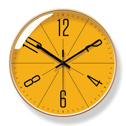 Brand - new 10/12 - inch modern wall clock. Its silent quartz makes it perfect for living rooms.