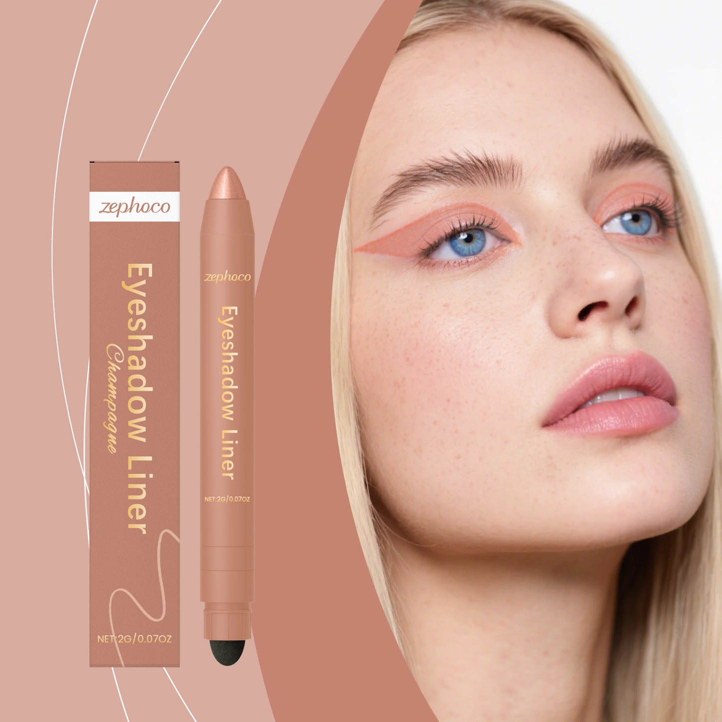 2 - in - 1 Eyeliner Pen Champagne