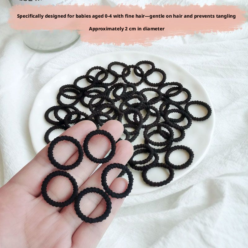 Rubber band-2CM thread black-100 pieces-one pack