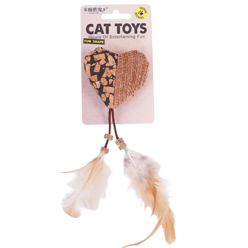 Canne de Jeu pour Chat avec Herbe à Chat & Plumes