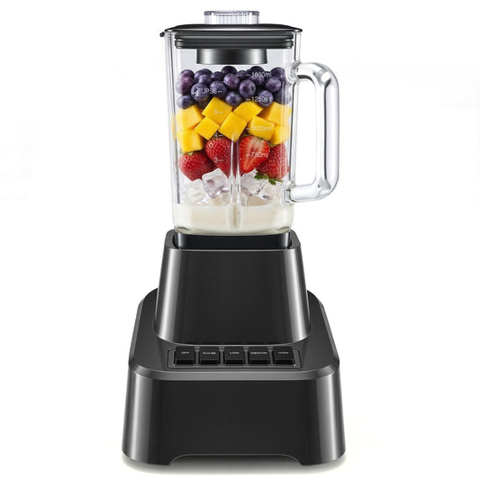 Blender professionnel à glace pilée, usage domestique, bol en verre 54 oz grande capacité