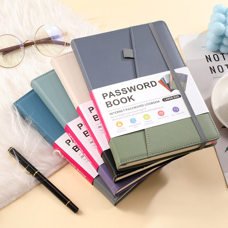 A5 With Letter Label Password Save Notebook